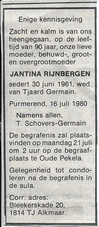 Jantina Rijnbergen